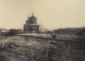 Одна из самых старейших фотографий Читы и старейшая из известных фотографий Церкви декабристов
