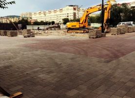 Реконструкция фонтана на пл.Ленина